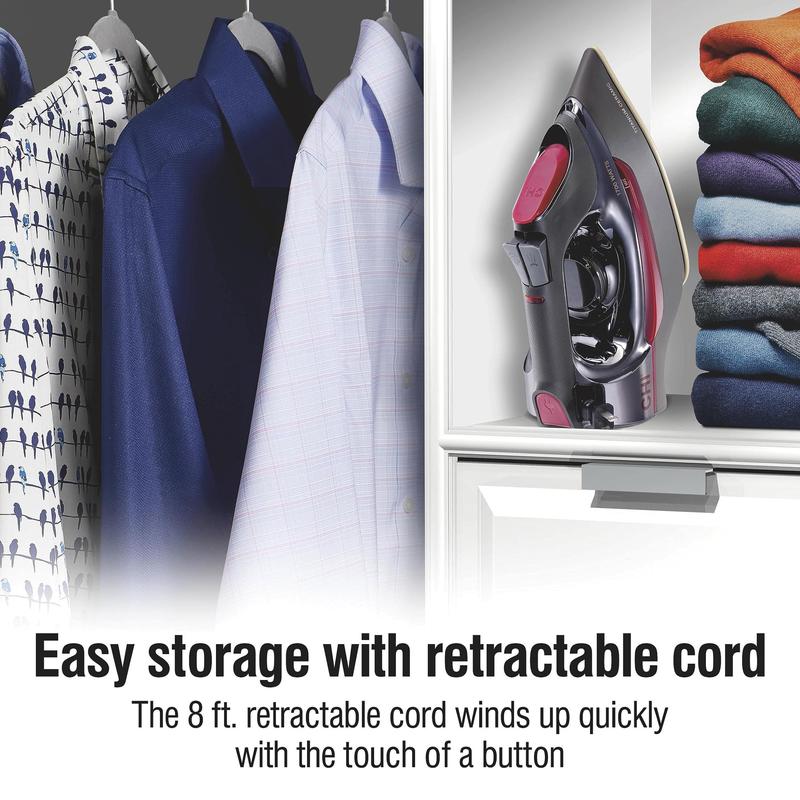 Ferro a Vapor CHI 13109 - 1700W, Cerâmica de Titânio com +400